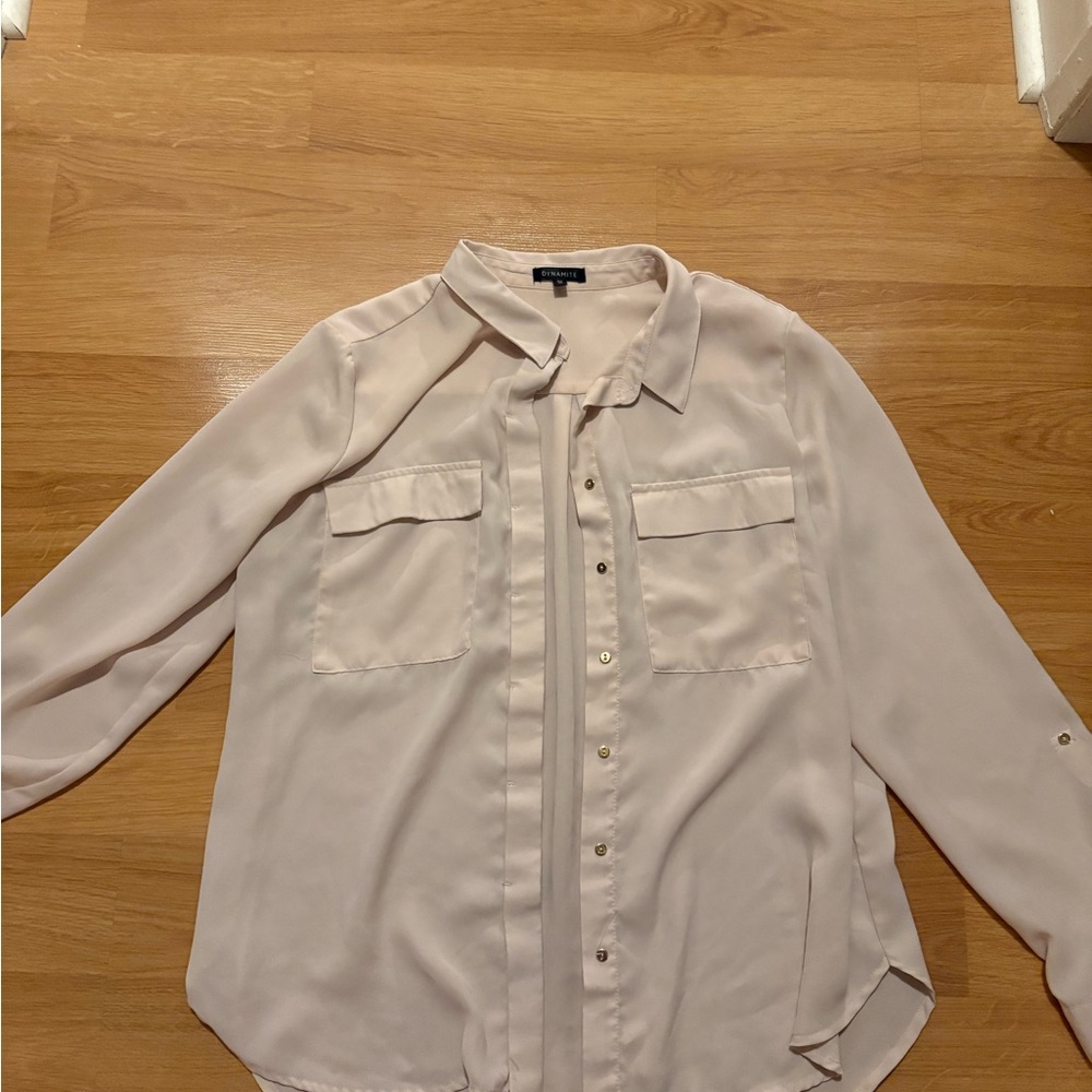 Dynamite Soft Pink Blouse